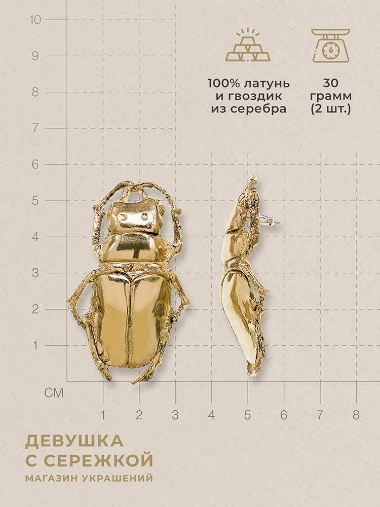 Сережки «Жуки» — изображение 3
