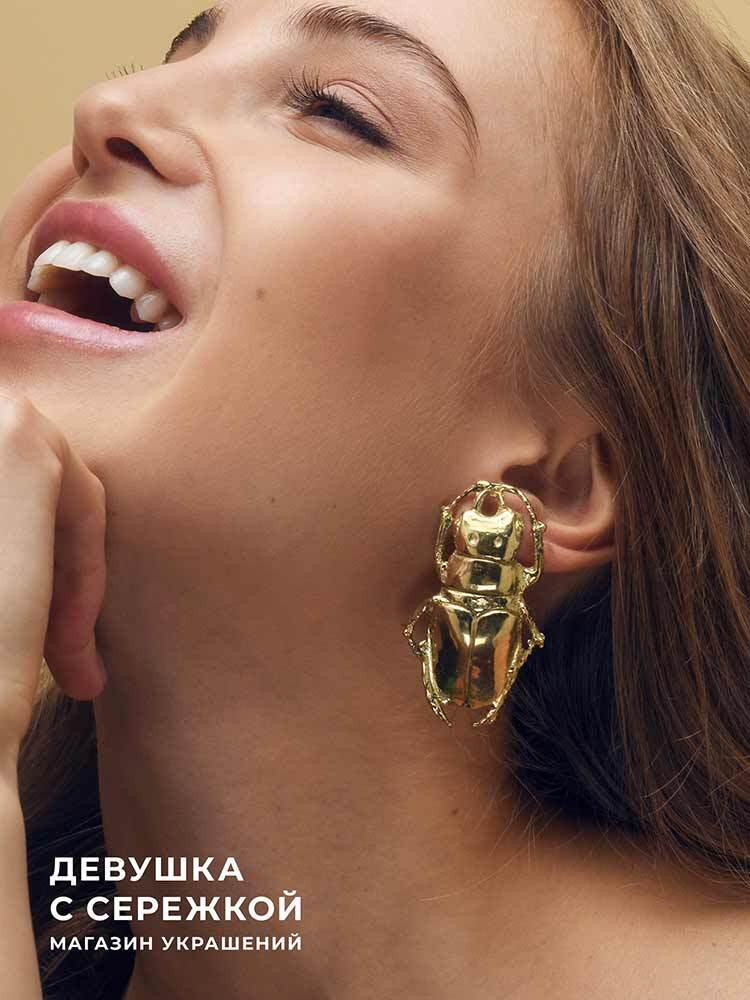 Сережки «Жуки» — изображение 7