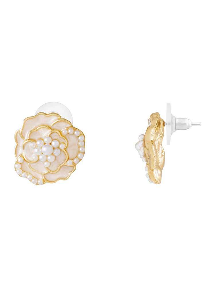 Сережки «Белая роза» — изображение 2