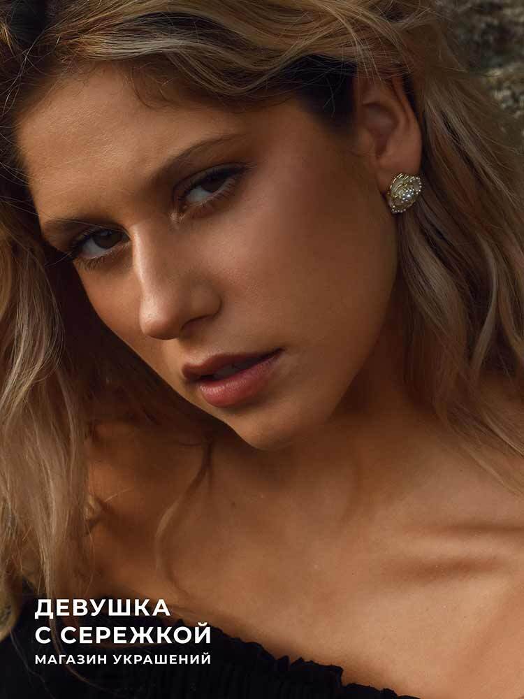 Сережки «Белая роза» — изображение 7