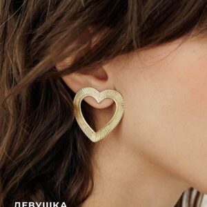 Сережки «Прозрачное сердце»