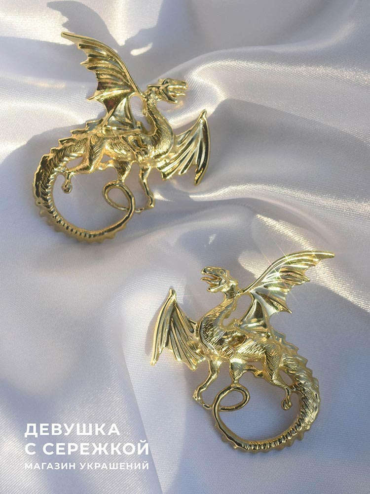 Сережки «Драконы» — изображение 10