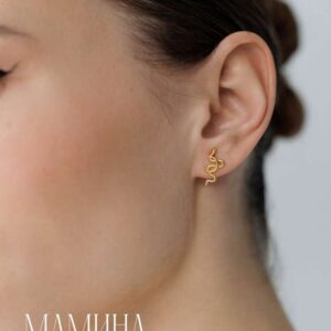 Сережки «Змея и месяц»