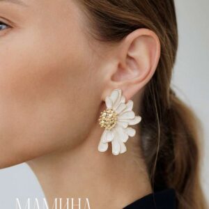 Сережки «Ромашки»