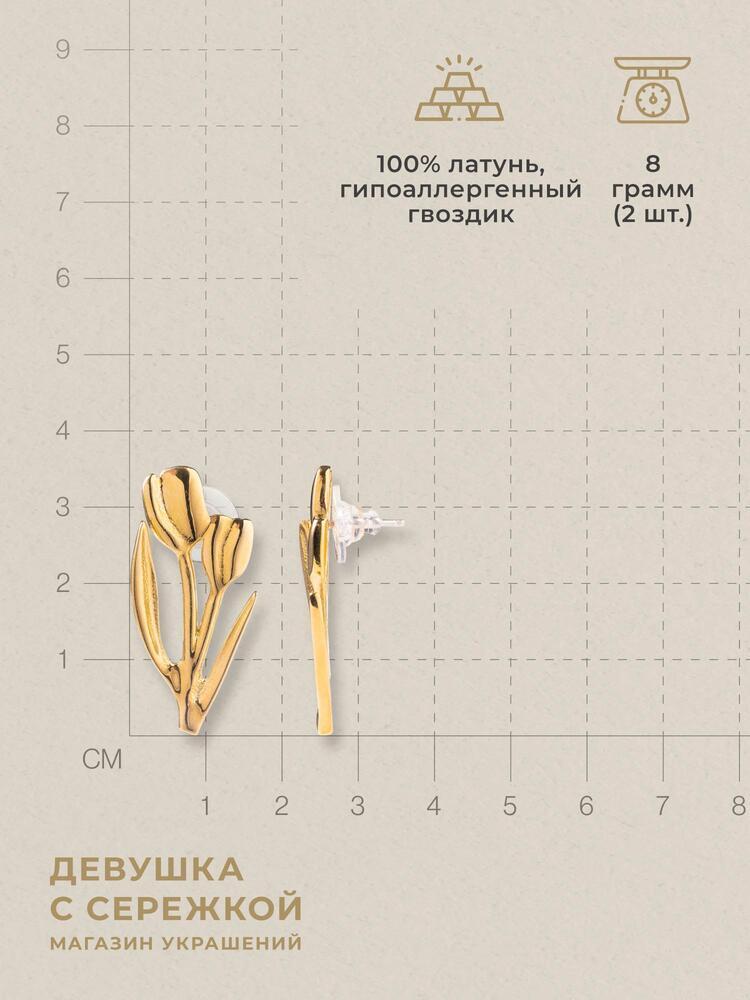 Сережки «Весенние тюльпаны» — изображение 3
