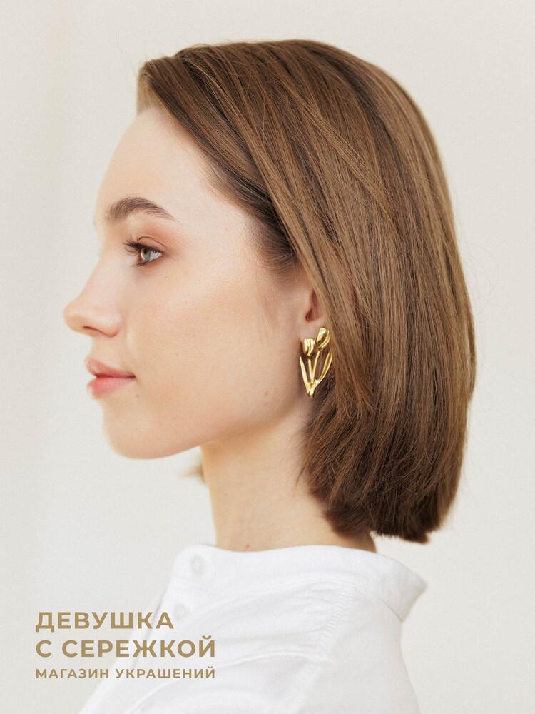 Сережки «Весенние тюльпаны» — изображение 8